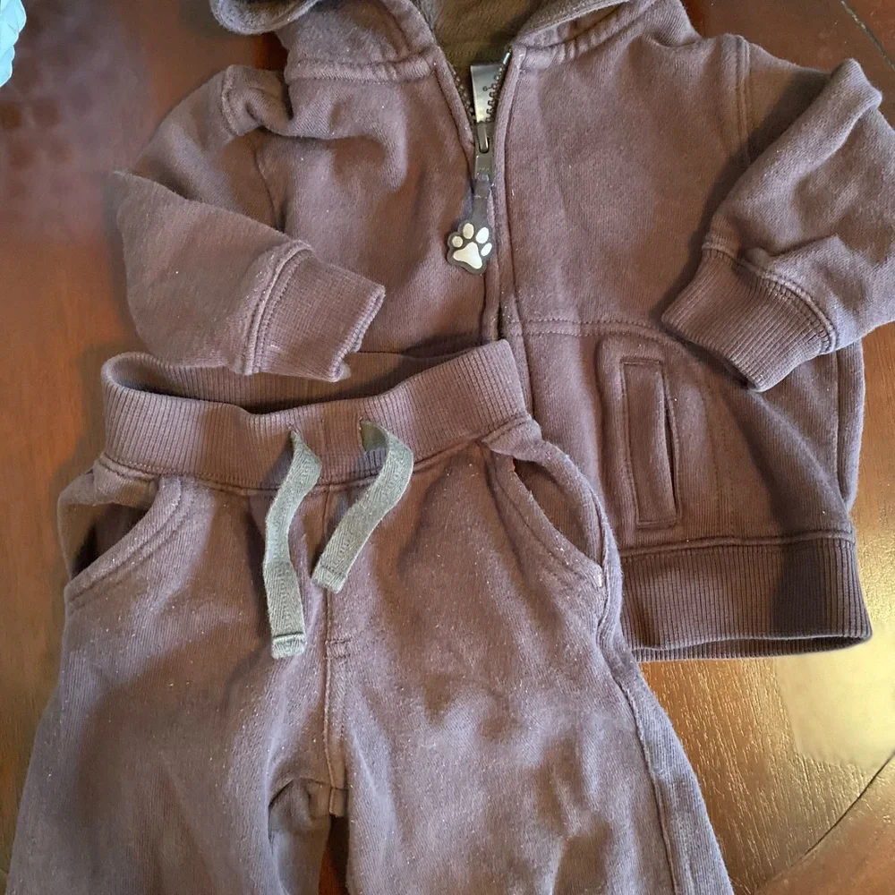 Gymboree sweatsuit brown